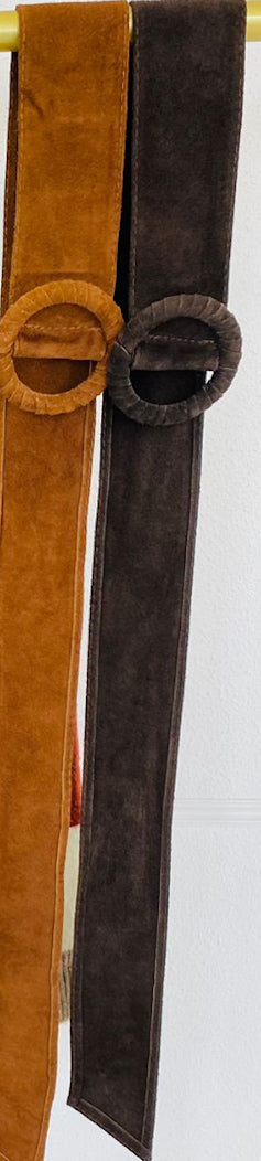 CEINTURE CUIR CHOCOLAT - ELISA