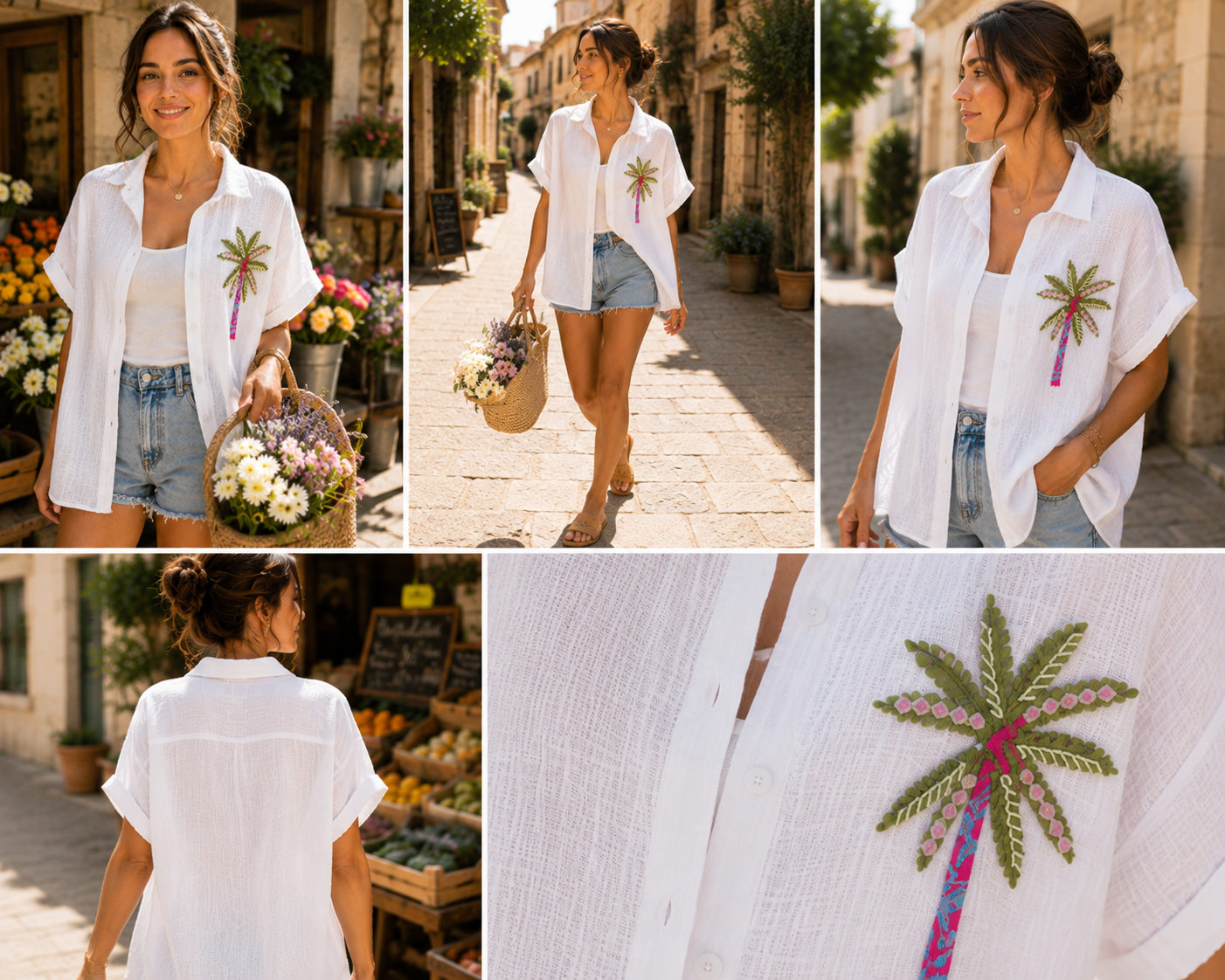 CHEMISE EN GAZ DE COTON SOLAL