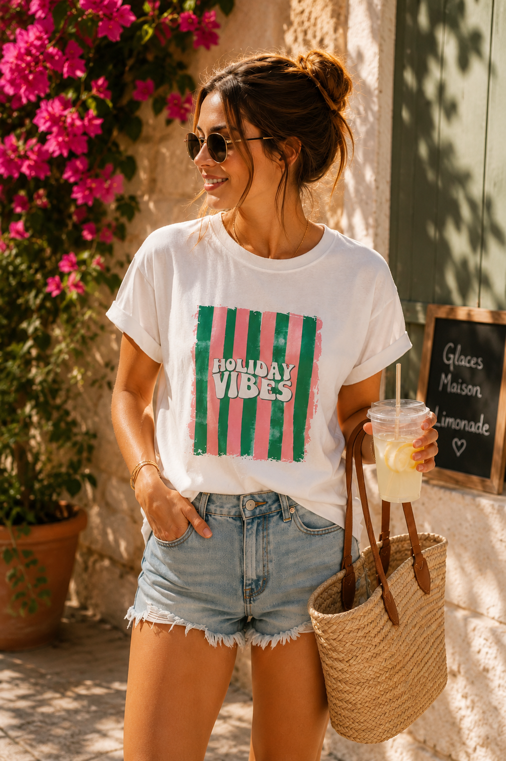 TEE SHIRT HOLIDAY VIBES