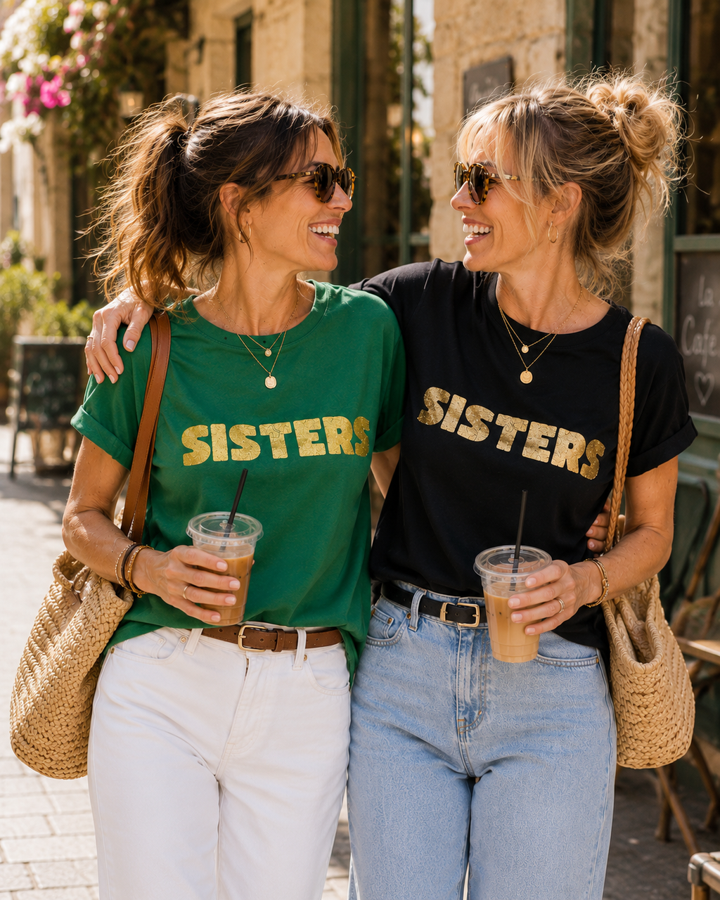 TEE SHIRT SISTERS NOIR