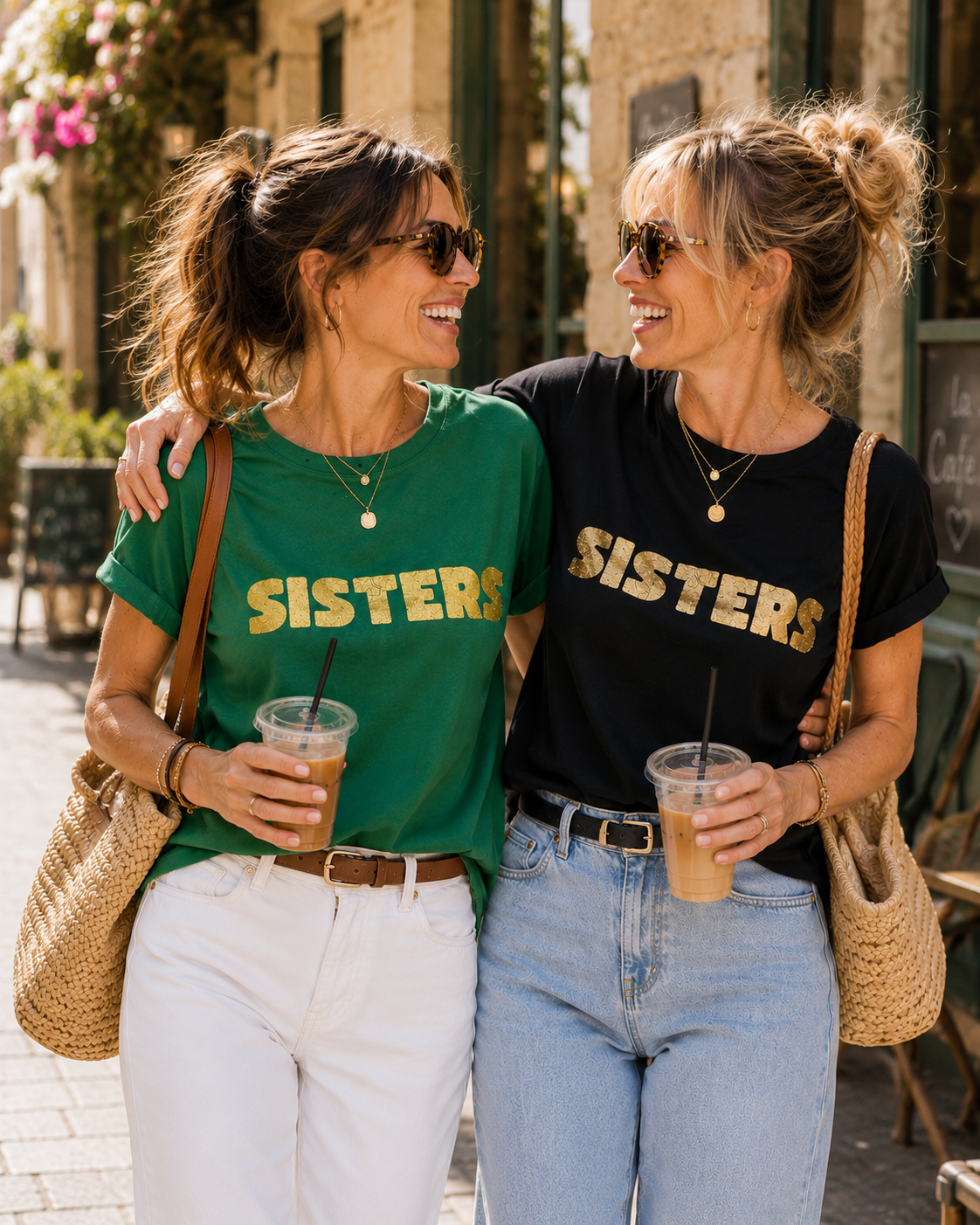 TEE SHIRT SISTERS NOIR