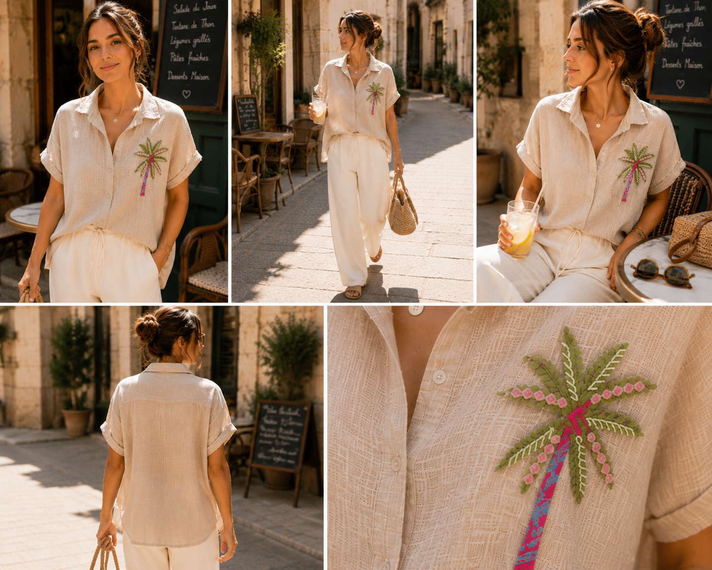 CHEMISE EN GAZ DE COTON SOLAL