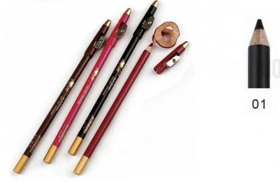 CRAYON LEVRE ET YEUX - NOIR INTENSE - LOT DE 5