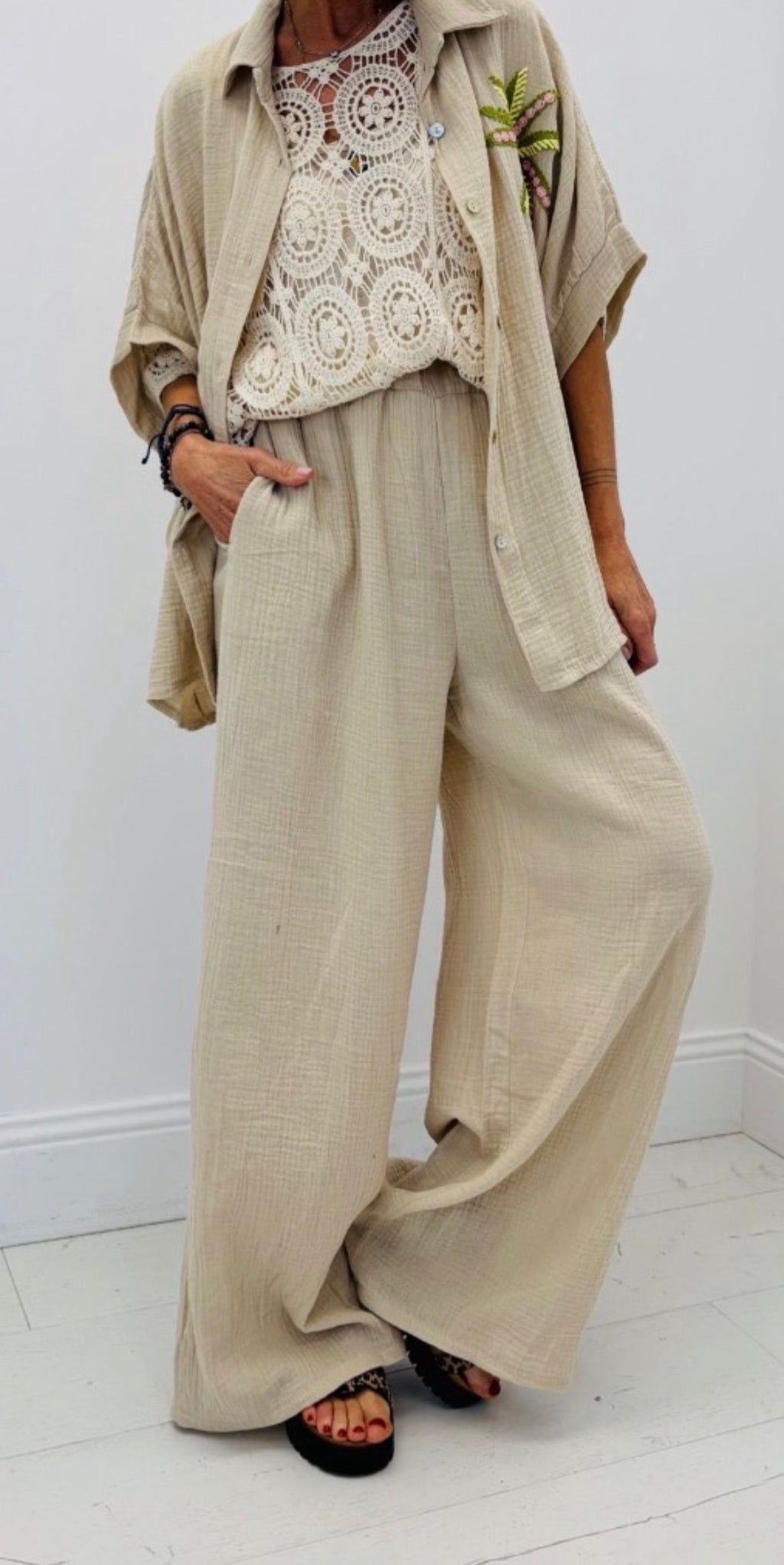 CHEMISE EN GAZ DE COTON SOLAL