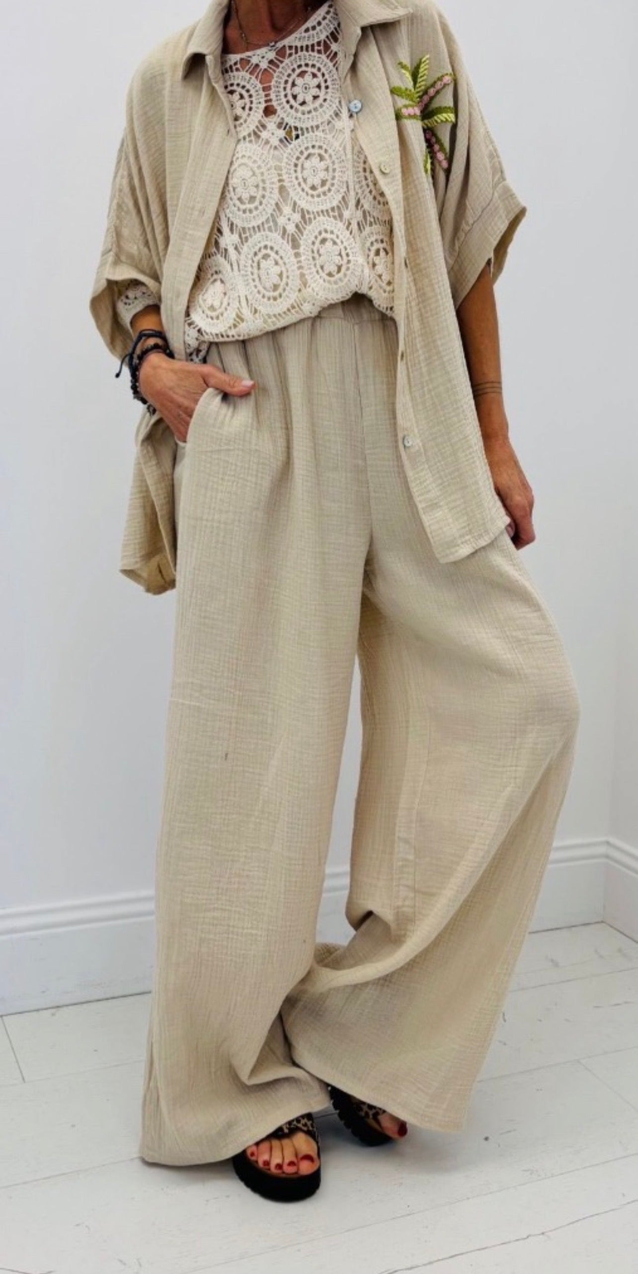 CHEMISE EN GAZ DE COTON SOLAL