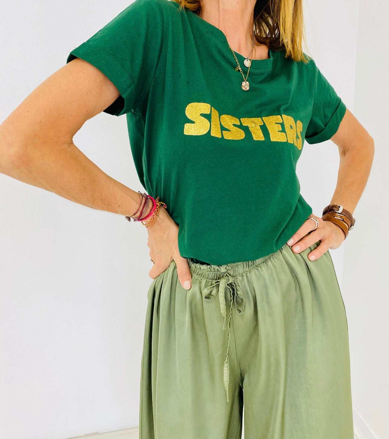 TEE SHIRT SISTERS VERT