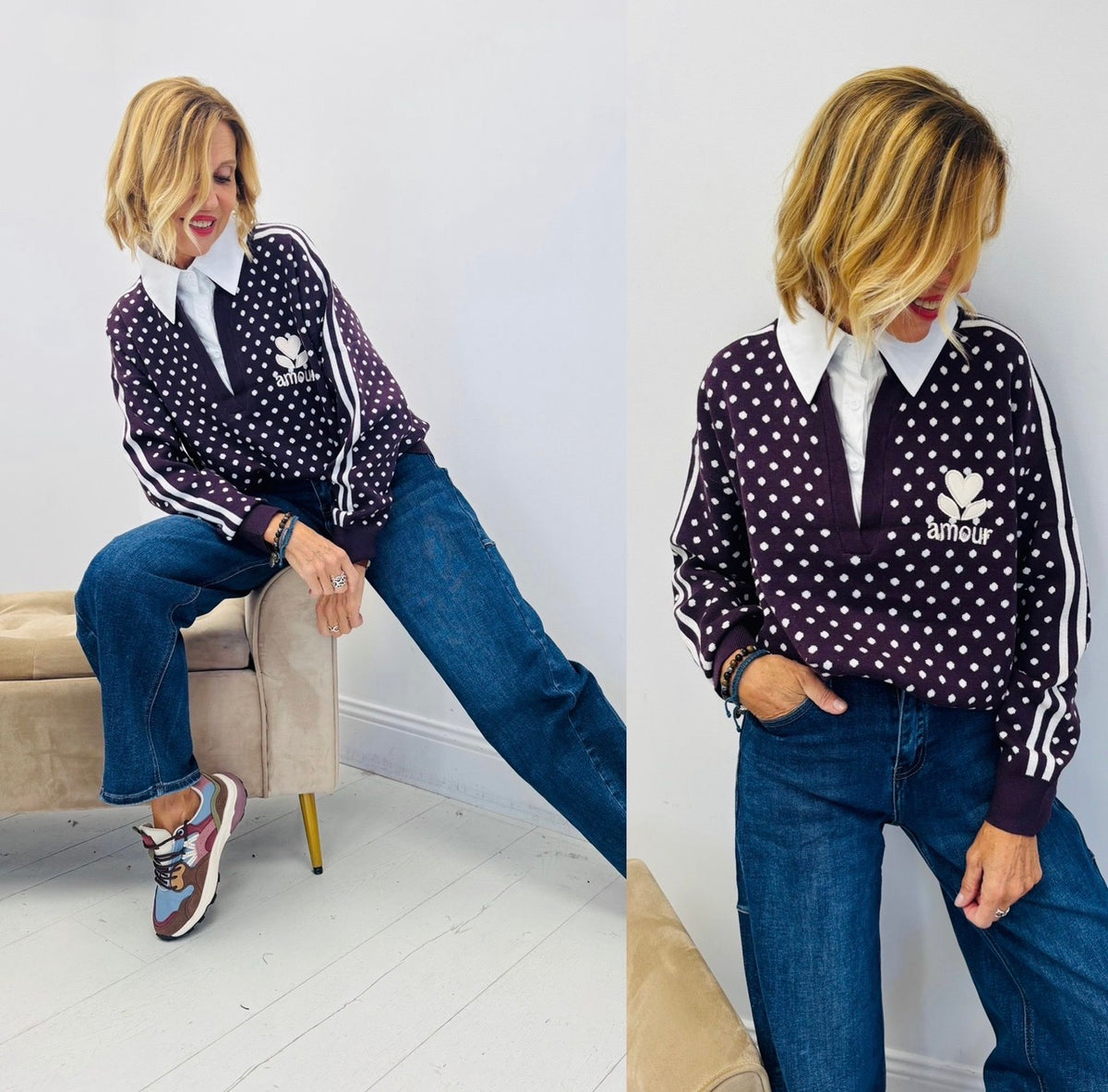 Polo Amour Aubergine