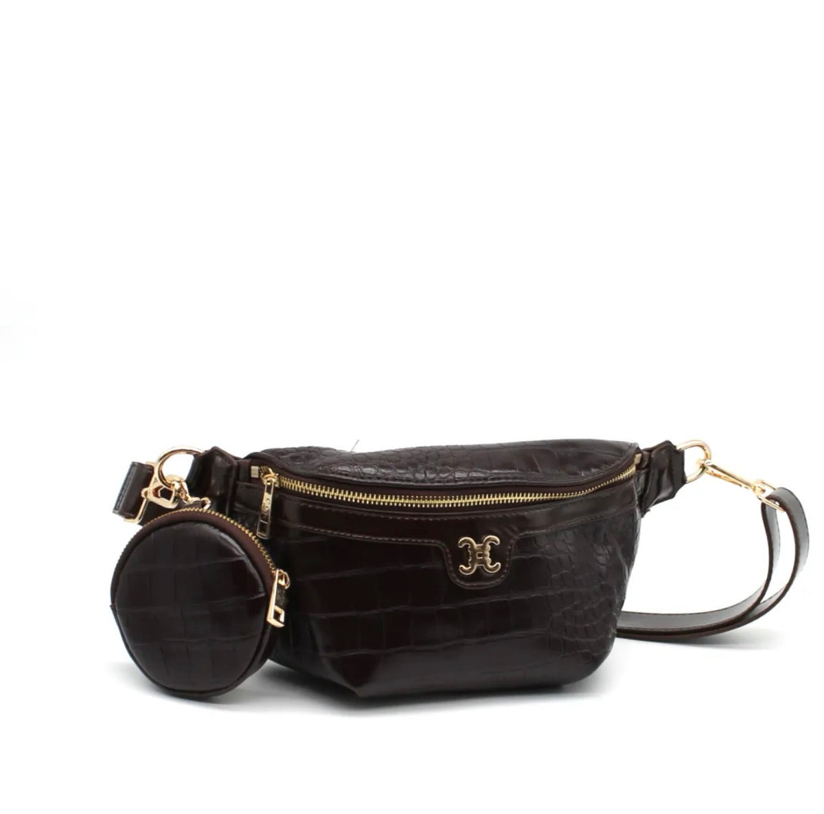 Sac banane marron